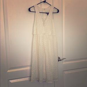 White Lace Maternity Dress